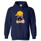 Hipster Puppy Unisex Kids and Adults Pullover Hoodie For Cartoon Lovers						 									 									